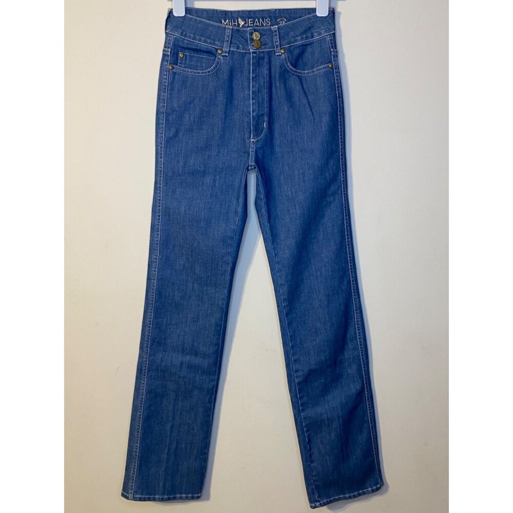 MIH JEANS THE BERLIN STYLE  HIGH-WAISTED STRAIGHT LEG JEANS SIZE 27